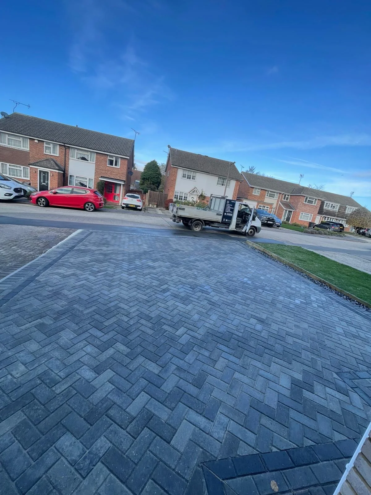 Paved driveway
